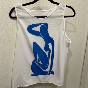 Matisse design tank top. Size XL.